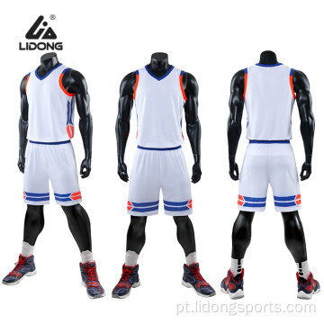 Uniformes promocionais de camisas de basquete com baixo preço